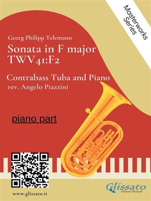 cover image of Sonata in F major: Contrabass Tuba and Piano, Piano Part